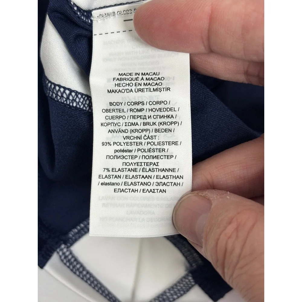 Polo Ralph Lauren Kids Navy White Rash Guard Swim Shirt UPF 40 Pony Logo 4/4T